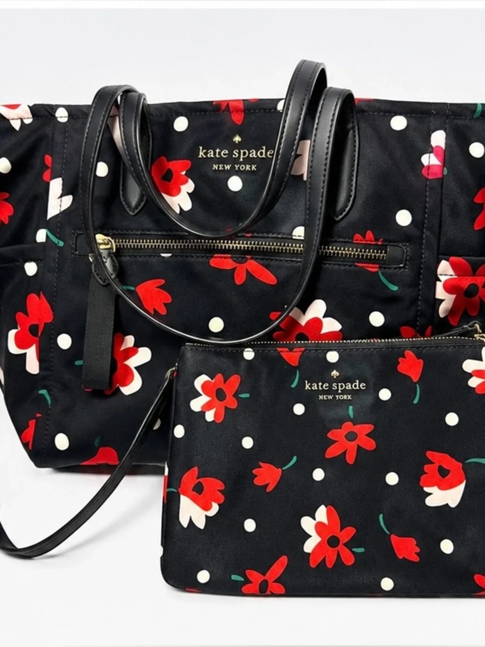 Kate Spade Chelsea Whimsy Floral Bag and clutch